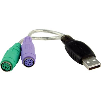 Adapter USB till 2XPS/2, mus och tangentbord