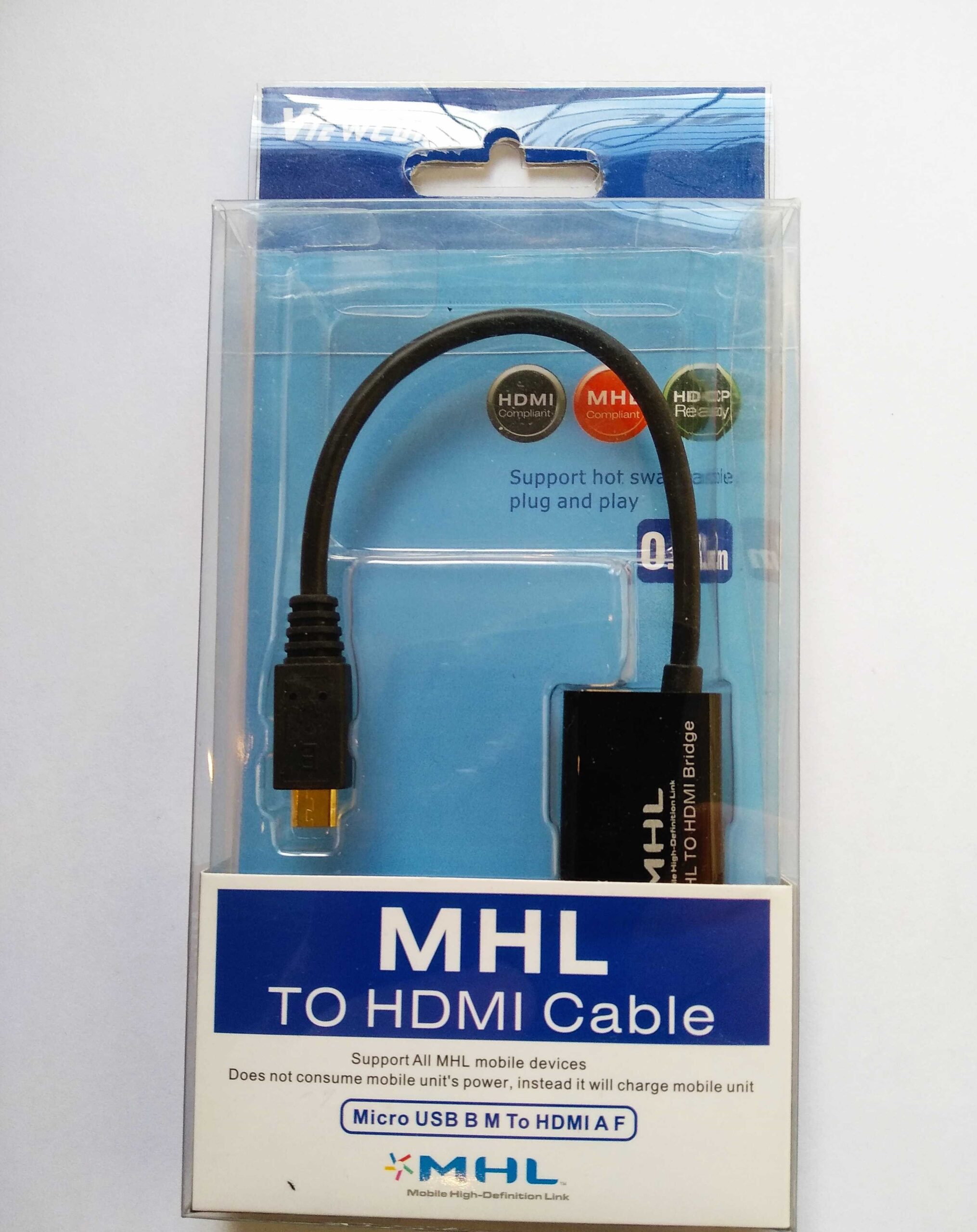 Adapter MHL till HDMI USB micro B hane till HDMI